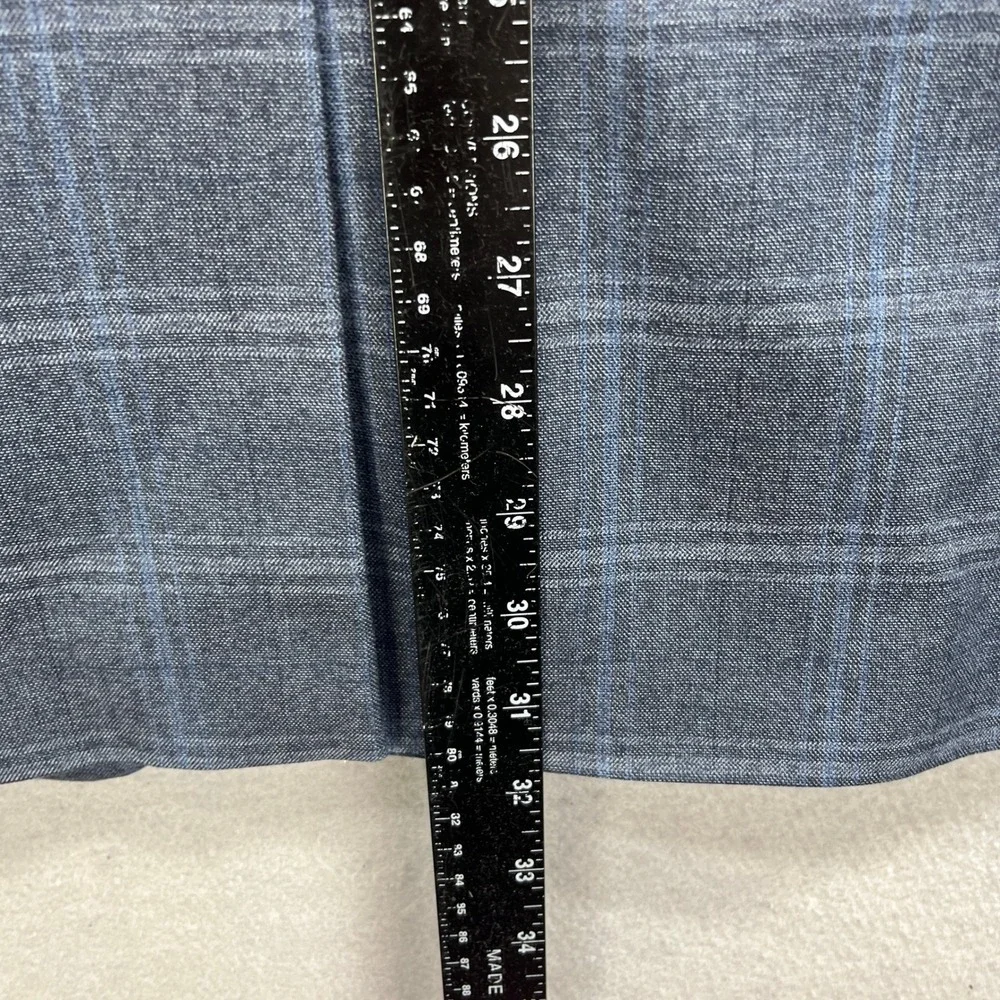 Lauren Ralph Lauren Blazer Mens 44L Blue Plaid Sport Coat Jacket Professional